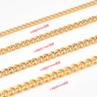 Colliers semi-finis en gros, colliers en acier inoxydable, accessoires de bijoux, collier DIY, bracelet, chaîne de corps