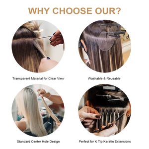 Kit de Pinzas para Extensiones de Cabello de Acero Inoxidable Obexa OBP-39493, 4 Piezas, Herramienta de Fusión para Extensiones de Cabello - Product Image 5