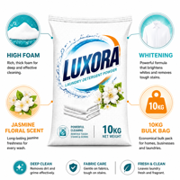 Lessive en poudre en vrac 10 kg, haute efficacité nettoyante, parfum longue durée, compatible machine/lavage à la main, OEM ODM Marque Privée