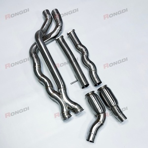 ODM 70mm Equal Length Mid Pipes Stainless Steel Exhaust Midpipe with Resonator for BMW M2C F87 S55 M2 Competition - Product Image 2