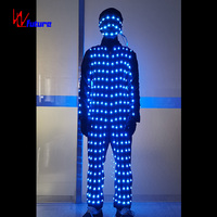 Costume de scène LED performant, tenue de danse cyberpunk, costume de cosplay, vêtements pour spectacle de festival, DJ, fête, carnaval, événement, soirée