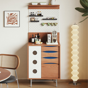 Vintage Style Solid Wood <b>Sideboard</b> 900mm High <b>Storage</b> Cabinet For Dining Room - Product Image 5