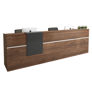 QT-01 Modern l Shaped Office Small pink <b>Reception</b> <b>Counter</b> Luxury Front Desk Small <b>Reception</b> Desk Modern Front Desk - Product Image 6