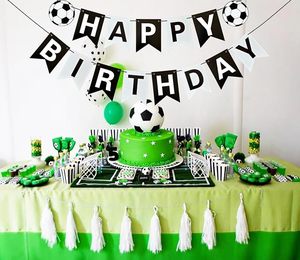 Guirnaldas de Papel <span class=keywords><strong>con</strong></span> Forma de Balón de Fútbol <span class=keywords><strong>para</strong></span> <span class=keywords><strong>Cumpleaños</strong></span>, Guirnalda Triangular <span class=keywords><strong>con</strong></span> Balones Colgantes <span class=keywords><strong>para</strong></span> Decoración de Fiestas Infantiles - Product Image 6