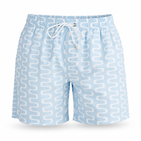 Shorts de Baño para Hombre, Ecológicos, con Estampado Personalizado, Cintura Elástica, Secado Rápido, Corte Ajustado, Bolsillos con Velcro, para Surf