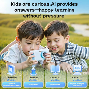 Caméra d'apprentissage pour enfants Jumon avec écran de protection oculaire de 4 pouces, dispositif éducatif, reconnaissance intelligente des objets - Product Image 6