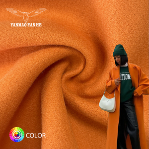 Vải dệt kim len dày dặn 100% polyester cao cấp, giao hàng nhanh, thích hợp may áo khoác nữ mùa thu đông - Product Image 1