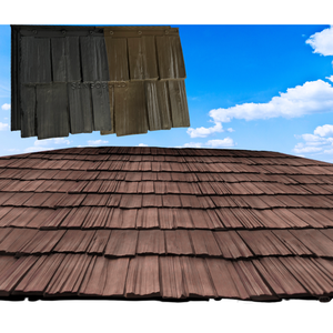 Paneles de Techo con Aspecto de <span class=keywords><strong>Madera</strong></span> Natural, Materiales de Construcción Chinos Antiguos, Tejas de Diseño Moderno - Product Image 5