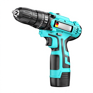 Perceuse à main rechargeable, perceuse pistolet, outil de perçage à percussion domestique, perceuse électrique multifonctionnelle sans balais à batterie lithium-ion - Product Image 1