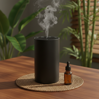 Diffuseur de parfum de luxe pour voiture, format cylindrique compact, pour porte-gobelet, machine à parfum OEM économe en énergie