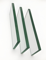 Panneaux de verre trempé haute résistance de 10 mm pour balustrade d'escalier, garde-corps, verre moderne pour immeuble de bureaux
