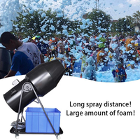 Machine à canon à mousse Igreslite 3000W avec 90 °   Tête pivotante - Lanceur de mousse professionnel pour les fêtes au bord de la piscine et les spectacles sur scène