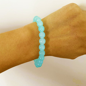 Pulsera de cuentas de <span class=keywords><strong>cristal</strong></span> de Mar hecha a mano de moda, joyería playera para niñas, niños, niñas y madres adultas - Product Image 4