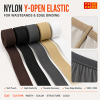Bande élastique en nylon en forme de Y pour usine, avec logo personnalisé, couleur personnalisable, sangle élastique ouverte pour sous-vêtements boxer
