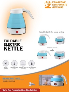 กาต้มน้ำไฟฟ้าพับได้สำหรับการเดินทางและใช้ในบ้านพร้อมดีไซน์กะทัดรัดพกพาสะดวกเหมาะสำหรับการต้มน้ำได้อย่างรวดเร็วน้ำหนักเบา - Product Image 6