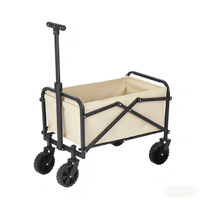 Chariot pliable pour enfants avec poignée télescopique pour jardin, plage, camping, poussette jouet