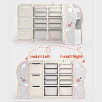 Étagère à jouets pour enfants de haute qualité et solide, armoire de rangement pour bébés, armoire de rangement pour vêtements en forme d'éléphant