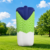 Modèle de carton de jus gonflable géant personnalisé, impression couleur intégrale, ballon publicitaire pour boisson, fête, événement promotionnel extérieur 2,5 m
