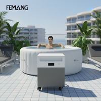 Appareil de cryothérapie Fengmang BY-50 à refroidissement par air, réfrigérant R410A, pompe à moteur, télécommande, 1750W, pour une récupération musculaire rapide et automatique
