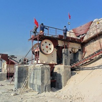 Ligne de production stationnaire de concassage de pierre mâchoire de calcaire/concasseur à percussion/cône petite échelle 50 t/h Machine d'usine de concasseur de pierre
