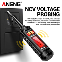 Stylo testeur ANENG B16 sans contact, détecteur de tension 12V-300V, alarme sonore et lumineuse, rétroéclairage LCD, outil de diagnostic automobile, détecteur de point de rupture