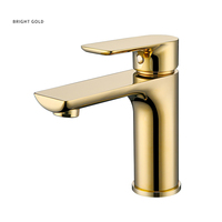 Robinets d'eau de lavabo en laiton robinets de salle de bains et robinet en acier inoxydable monotrou sus304 robinet de luxe noir ou or
