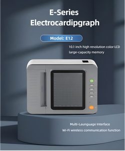 OEM Portable 10.1" Touch Screen ECG Device Model JZ-KEC12M 18-Lead Sync <b>Capture</b> 24Bit Long Battery WiFi Neonate - Product Image 1