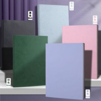 Carnet épais personnalisé en cuir PU avec 200 feuilles, pages lignées horizontales A4 imperméables, carnet de journal pour l'étude