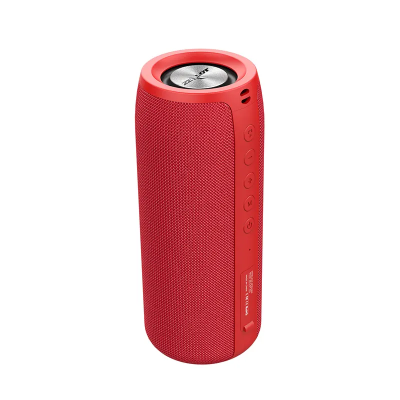 1800mAh Fabric Cover IPX5 Waterproof Outdoor Sound Box 10W HiFi Dual woofer Handsfree Portable Speaker 8 inch