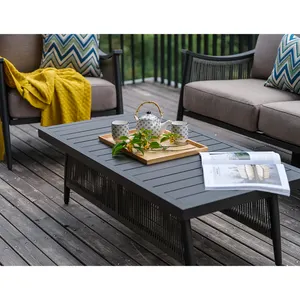 Widely Used Deep Seating Aluminum Modular Sofa Outdoor Garden Furniture