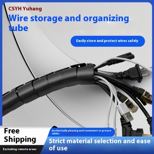 Funda protectora de PP10mm para almacenamiento, herramienta de gestión de cables de red antimordida, PET, PE, conducto de tejido, paquete de cables de ordenador - Product Image 5