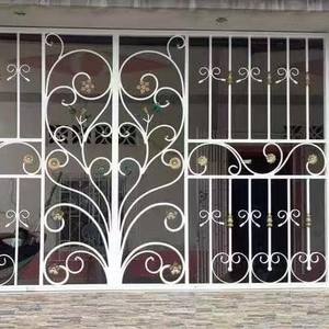 Barrière de fenêtre moderne en <span class=keywords><strong>fer</strong></span> <span class=keywords><strong>forgé</strong></span> pour chambre à coucher, garde-corps de <span class=keywords><strong>baie</strong></span> vitrée, filet antivol, garde-corps de rebord de fenêtre pour salon et balcon - Product Image 6