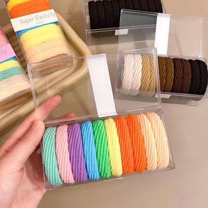 Bande de cheveux élastique élastique pour enfants bande de cheveux queue de cheval haute petite fille anneau de serviette corde de cheveux durable <span class=keywords><strong>GHA</strong></span> - 006 - Product Image 4