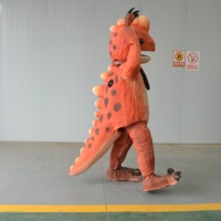 Costume de dinosaure de dessin animé personnalisé et portable, avec structure en acier et plastique, pour parcs d'aventure, centres commerciaux, jardins, spectacles scolaires (sur mesure)