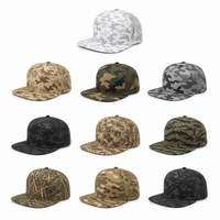 Casquettes de golf et de chasse X&K personnalisées avec logo OEM, en nylon découpé au laser, hydro-collées, imperméables, 5 panneaux, camouflage, pour hommes et enfants