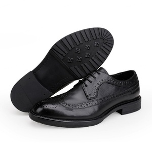 Chaussures pour hommes de style anglais, en cuir véritable respirant, haut de gamme, élégantes, formelles, faites à la main, à lacets - Product Image 6