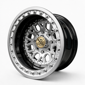 Roues UTV XJ personnalisées en 2 parties avec système Beadlock, légères, en alliage d'aluminium 6061-T6, 4 x 137, 4 x 156, 4 x 110 pour <span class=keywords><strong>YXZ</strong></span> X3 - Product Image 1