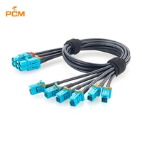 Cable Ethernet Automotriz 6 en 1 GEMnet Hembra a 6x MATEnet Hembra TE 1-2428482-4 a 2302510-9 para Comunicación en Vehículos