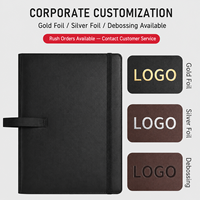 Porte-documents A4 en cuir, disponible en stock, directement de l'usine, organiseur en PU de qualité supérieure avec fermeture élastique et boucle pour stylo, idéal pour les réunions