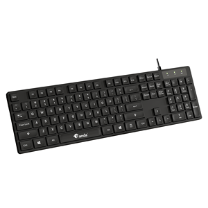Teclado de oficina impermeable Universal económico K10, 104 teclas, teclado de diseño árabe con cable USB para ordenador de oficina - Product Image 2