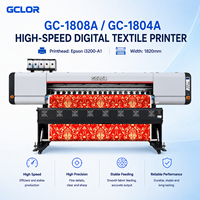 Impresora de Sublimación Digital GCLOR GC-1808A de 1820 mm para Cabezal I3200, Máquina de Impresión Textil de Poliéster de Alta Velocidad con Rollo de Papel, Nueva