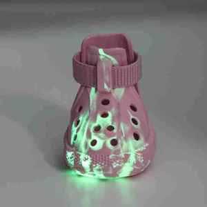 चमकदार प्यारे कुत्ते जूते लुभावनी जलरोधी पर्यावरण के अनुकूल गर्म क्लासिक रबर गैर-पर्ची मुलायम फीट कार्टून पशु डिजाइन - Product Image 4