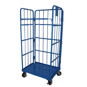 Magazijn Supermarkt Goederenopslag RVS Draadgaas Rolkooi Pallet Logistiek Karretje Draagbaar Opvouwbaar Handkar - Product Image 4