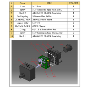 กล้องติดรถยนต์ Leopard Imaging LI-AR0820-GMSL2 8MP 4K พร้อมเซ็นเซอร์ AR0820 HDR GMSL2 FAKRA สำหรับ NVIDIA Jetson AGX Orin ADAS - Product Image 5