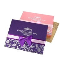 Boîtes d'emballage de chocolat personnalisées en gros les plus vendues, boîtes cadeaux de chocolat luxueuses avec couvercle et base, avec ruban