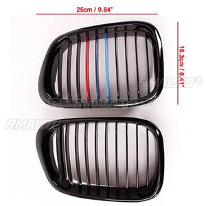2 Piezas de Rejillas Delanteras Brillantes Color M para BMW E39 Serie 5 525 528 530 540 M5 1997 1998 1999 2000 2001 2002 2003 - Product Image 6