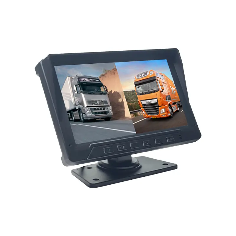 Hesida monitor de câmera de caminhão novo monitor de carro alto brilho com viseira solar painel de 7 polegadas para escavadeira de caminhão de ônibus