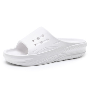 Tongs à plateforme pour hommes, pantoufles EVA respirantes et antidérapantes, augmentant la hauteur, pour couples, blanc, noir, kaki - Product Image 3