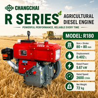 Moteur diesel agricole CHANGCHAI R180 à couple stable pour moissonneuses, équipements de labour, pompes à eau et machines agricoles