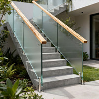 Vidrio Laminado de Seguridad Templado PVB de 6.38mm, 8.38mm, 10.38mm, 12.38mm para Barandillas de Escaleras, Balcones y Muros Cortina - Precio